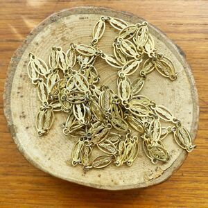 Vintage Gold Oval Link Chain Opera Length Necklace with Spring Ring Clasp